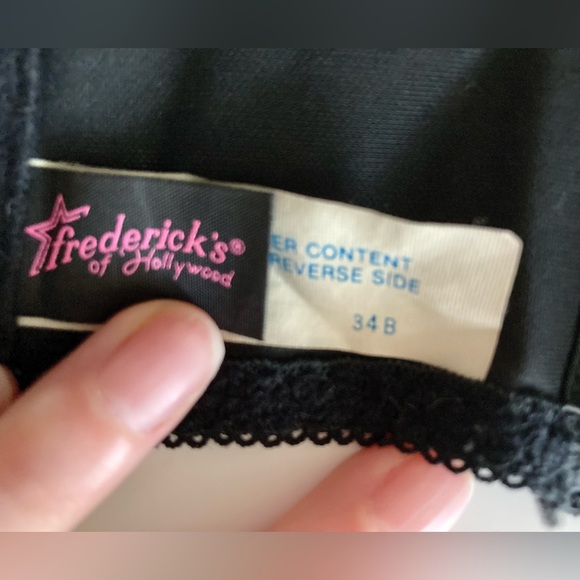 Vintage Black Corset Bra Frederick’s of Hollywood Corset Size 34B - Picture 6 of 6